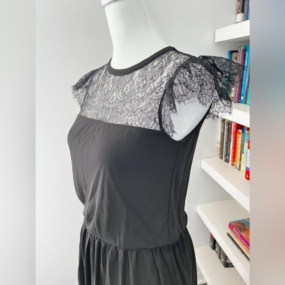 Red Valentino Back mini dress with lace size small - Picture 3 of 11